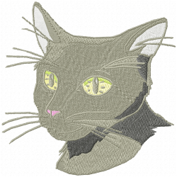 Cats Embroidery Design 2